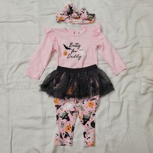 Halloween tutu 3 piece outfit
